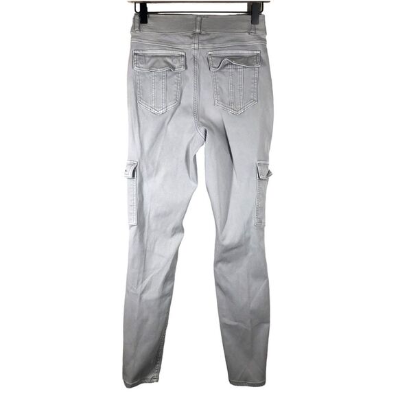 SPANX Stretch Twill Ankle Cargo Pants Pull On Tan Size Medium 31135 - Picture 5 of 6